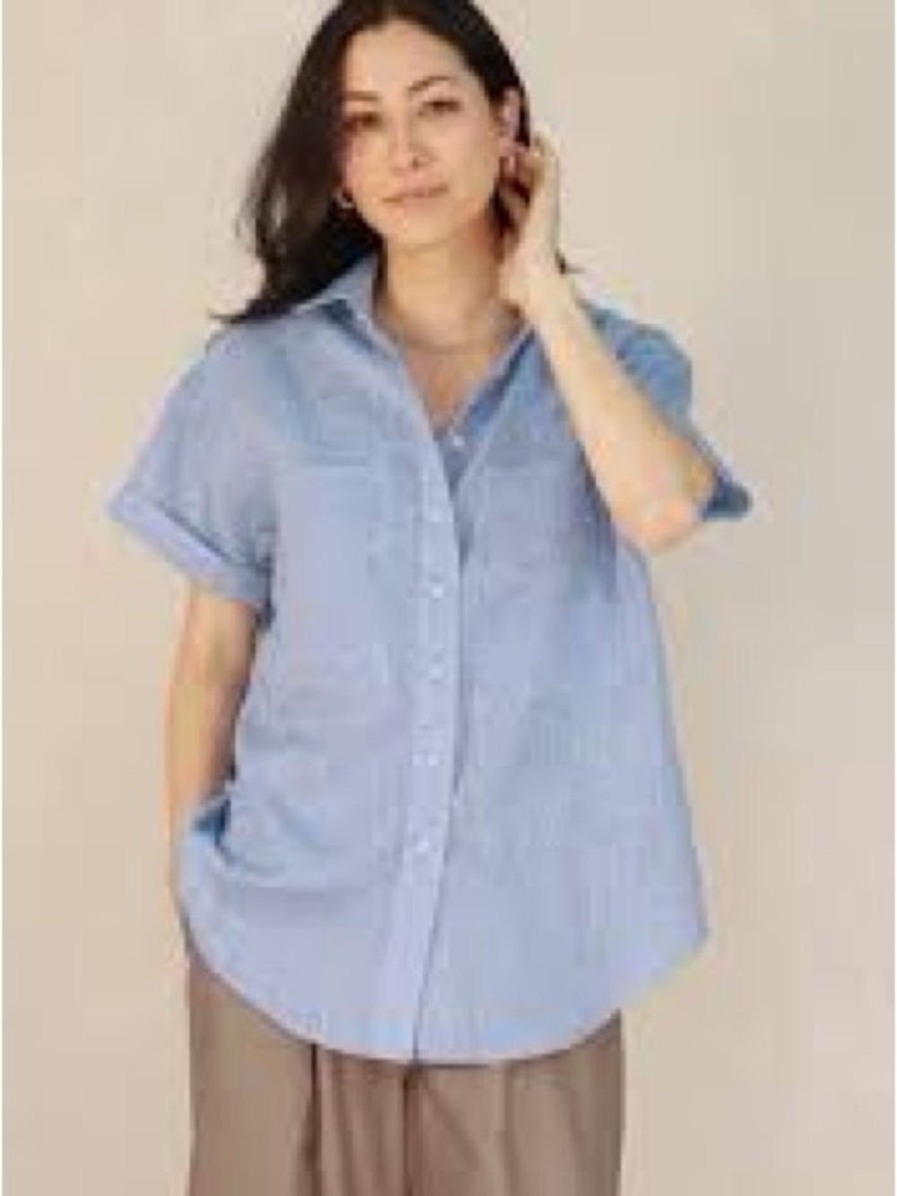 Tradlands Light Blue Short-Sleeve Button-Down Shirt